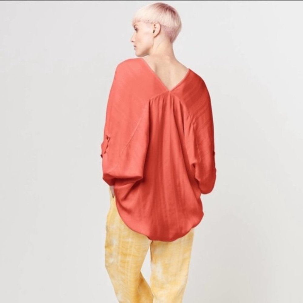 Anthropologie Tina + Jo Stripe Satin Tab Sleeve K… - image 3